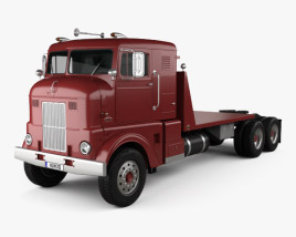 Peterbilt 350 Tractor Truck 1949 3D model