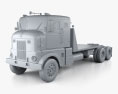 Peterbilt 350 Camion Tracteur 1949 Modèle 3d clay render