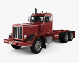 Peterbilt 353 Camião Chassis 1973 Modelo 3d