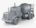Peterbilt 365 Mixer Truck 2015 3d model clay render