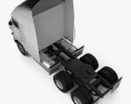 Peterbilt 372 Sattelzugmaschine 1988 3D-Modell Draufsicht