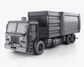Peterbilt 320 Garbage Truck 2015 3d model wire render