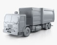 Peterbilt 320 Garbage Truck 2015 3d model clay render