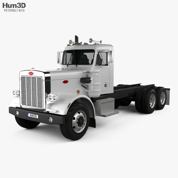 Peterbilt 359 Chassis Truck 1967 3D model