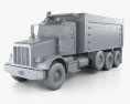 Peterbilt 367 Dump Truck 2015 3d model clay render