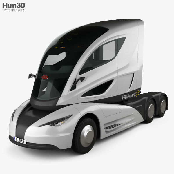 Peterbilt Walmart Advanced Vehicle Experience Truck 2015 3D model