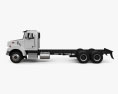 Peterbilt 330 Chassis Truck 3-axle 2015 3d model side view