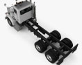 Peterbilt 357 Day Cab Chassis Truck 2008 3d model top view
