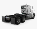 Peterbilt 385 Day Cab Tractor Truck 2004 3d model back view
