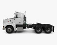 Peterbilt 385 Day Cab Tractor Truck 2004 3d model side view