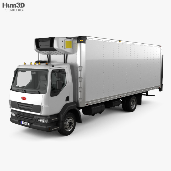 Peterbilt 220 Refrigerator Truck 2015 3D model