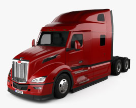 Peterbilt 579 Sleeper Cab Tractor Truck 2022 3D model