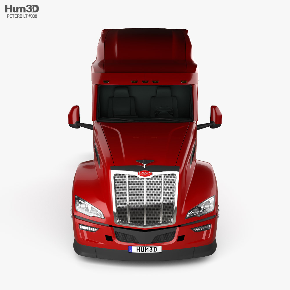Peterbilt 579 Sleeper Cab Tractor Truck 2022 3D model Vehicles on Hum3D
