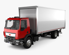 Peterbilt 220 Box Truck 2018 Modello 3D