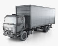 Peterbilt 220 Box Truck 2018 3d model wire render