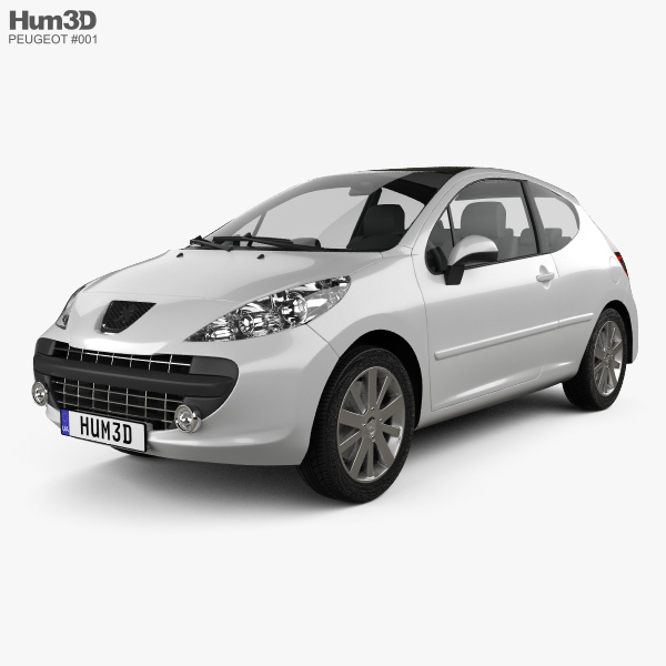 Peugeot 207 2012 3D model