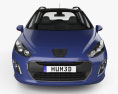 Peugeot 308 SW 2014 3d model front view
