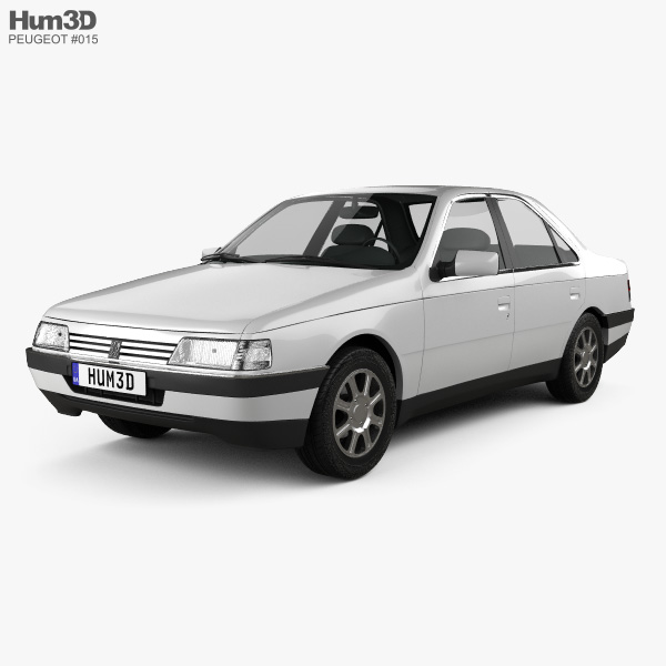 Peugeot 405 sedan 1987 3D model