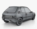 Peugeot 205 3-door GTI 1983-1983 3d model