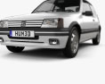 Peugeot 205 3 porte GTI 1983-1998 Modello 3D