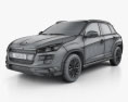 Peugeot 4008 2012 3D-Modell wire render
