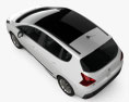 Peugeot 3008 hybrid 2012 3d model top view