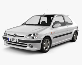Peugeot 106 GTI 3-door 2004 3D model