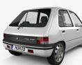 Peugeot 205 5-door 1998 3d model