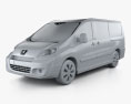 Peugeot Expert II Kastenwagen L2H1 2011 3D-Modell clay render