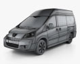 Peugeot Expert II Panel Van L2H2 2013 3d model wire render