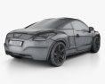 Peugeot RCZ купе 2016 3D модель