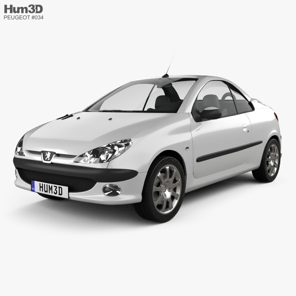 Peugeot 206 CC 2010 3D model