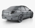 Peugeot 206 sedan 2010 3d model