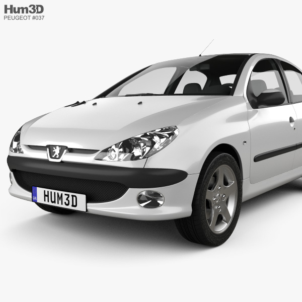 Peugeot 206 Sedan 2010 3d Modell Fahrzeuge On Hum3d