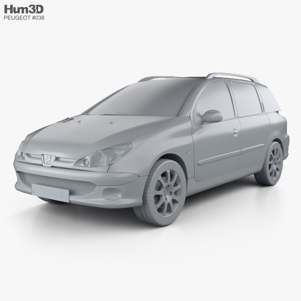 Peugeot 206 Sw 2005 3d Model Vehicles On Hum3d