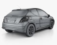 Peugeot 207 hatchback 3-door 2012 3d model