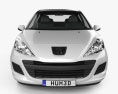 Peugeot 207 hatchback 3-door 2012 3d model front view