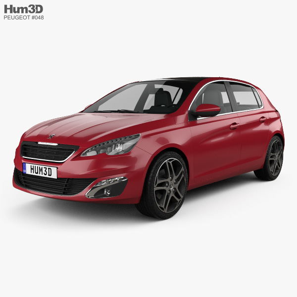 Peugeot 308 2016 3D model