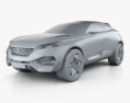 Peugeot Quartz 2018 Modello 3D clay render