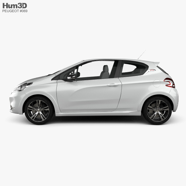 Peugeot 208 Gti 2013 3dモデル 乗り物 On Hum3d