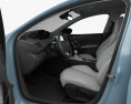 Peugeot 308 해치백 인테리어 가 있는 2016 3D 모델  seats