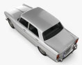 Peugeot 404 Berline 1960 3Dモデル top view