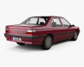 Peugeot 605 1995 3d model back view