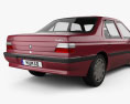 Peugeot 605 1995 3D模型