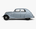 Peugeot 302 1936 3D-Modell Seitenansicht