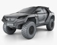 Peugeot 2008 DKR 2014 3Dモデル wire render