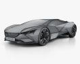 Peugeot Vision Gran Turismo 2015 3D модель wire render