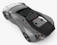 Peugeot Vision Gran Turismo 2015 Modello 3D vista dall'alto