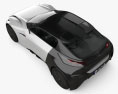 Peugeot Fractal 2016 3d model top view