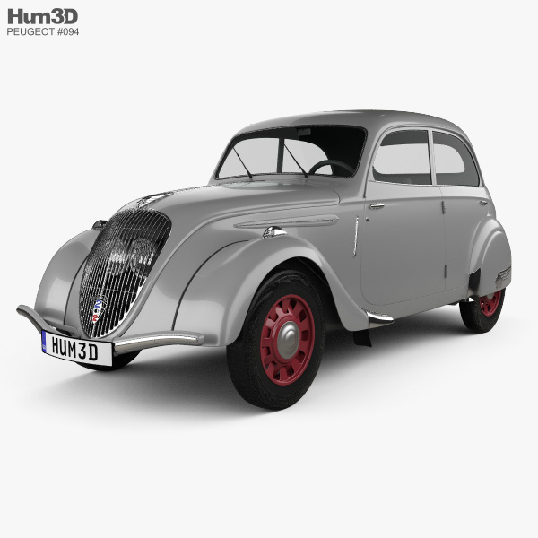 Peugeot 202 Berline 1938 3D модель